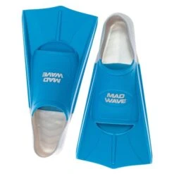 Mad Wave Short Blade Training Fins - Blue -Swimming Gear Shop 10022904 3