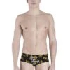 Akron Save The Leopard 14cm Trainer Swim Trunk - Black / Yellow -Swimming Gear Shop 1276 fr 1