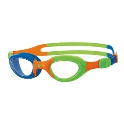 Zoggs Little Super Seal Kids Goggles -Swimming Gear Shop 300851 little super seal blue orange green aw18 1
