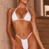 Micro Thong Bikini Bottoms In White