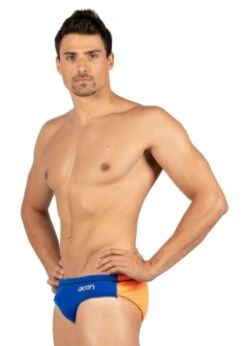 Akron Men's Addison Evo Bicolour Brief - Blue / Orange