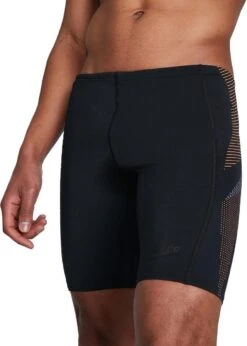 Speedo Tech Panel Jammer - Black/ Papaya Punch/ USA Charcoal -Swimming Gear Shop 8 04512h054 fr 2