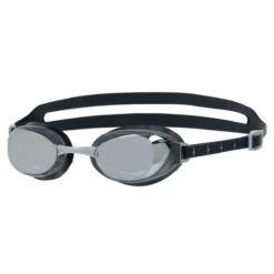 Speedo Aquapure Mirror Goggles - Black / Silver / Chrome