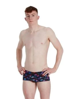 Speedo Kaleidoscope 17cm Brief - Black/ Blue/ Adriatic/ Tangerine