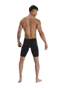 Speedo Tech Panel Jammer - Black/ Pool/ Charcoal -Swimming Gear Shop 8 04512g689 3 1
