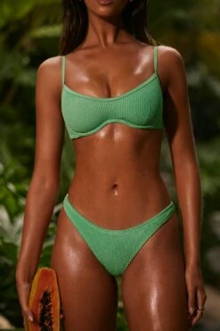 Mid Rise Cheeky Bikini Bottoms In Seafoam Green -Swimming Gear Shop NS0318 NS0319 10 Seafoam Green Underwire Bikini Top Mid Rise Cheeky Bottoms 22aca6b1 aa52 47e8 9986 f6a0cc67284f