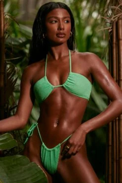 Multi-wear Drawstring Bikini Top In Seafoam Green -Swimming Gear Shop NS0320 3 Seafoam Green Drawstring Bikini Top
