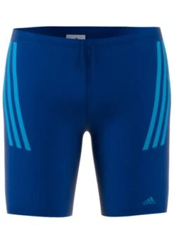 Adidas Men's Pro 3-Stripes Jammer - Blue -Swimming Gear Shop dp7513 app virtual front white 1