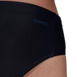 Adidas Mens Badge Swim Trunk - Black / Blue -Swimming Gear Shop fj4698 3