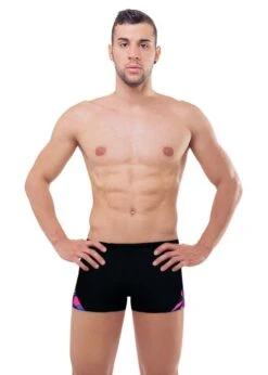 Jaked Men's Diamonds Aqua Shorts - Black