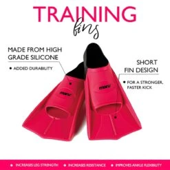 Maru Training Aid Fins - Neon Pink/Black -Swimming Gear Shop pink upload