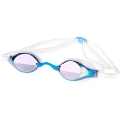 Mad Wave Record Breaker Goggles - Rainbow Mirrored -Swimming Gear Shop record breaker rainbow blue