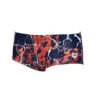 Arena Earth Texture Low Waist Short - Navy/ Red Multi -Swimming Gear Shop short 1