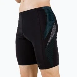 Speedo Tech Panel Jammer - Black/ Pool/ Charcoal -Swimming Gear Shop speedo tech panel jammer panske plavky cerne 68 04512g689 0