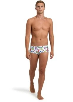 Arena Crazy Gummy Low Waist Swim Short - White/Multi -Swimming Gear Shop tumbnail 25f33988 6d1a 4e11 881a 8edf01fd75ed