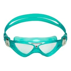 AQUA SPHERE Aqusphere Vista Junior Clear Lens Goggles - Green/White