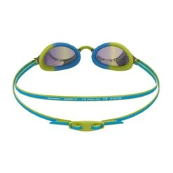 Speedo Vengeance Mirror Junior Goggles - Pool Blue/ Atomic Lime/ Ocean Blue