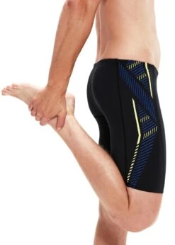 Speedo Tech Panel Jammer - Black/ Chroma Blue/ Spritz -Swimming Gear Shop tumbnail 976ca435 9d93 41ef 809b 94040cec3fd1