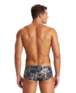 Arena Earth Texture Low Waist Short - Black/ Black Multi