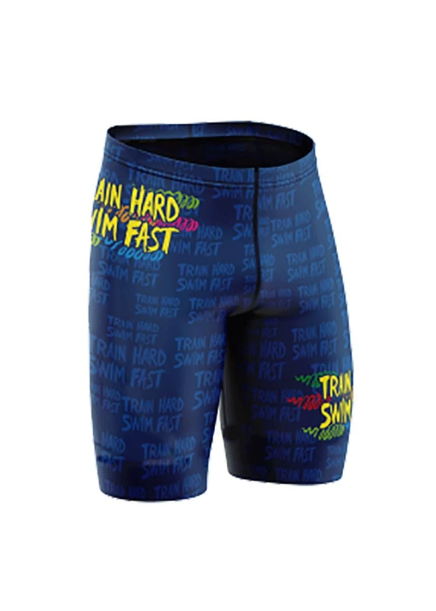 Turbo Mens Swim Fast Jammers - Blue/Multi 4 Turbo Mens Swim Fast Jammers - Blue/Multi - Image 2