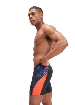 Speedo ECO END+ Splice Mid Jammer - Black/True Colbalt/Volcanic Orange/Hypersonic Blue -Swimming Gear Shop tumbnail c8f16c4e 9b55 4463 9e71 b0a50609944e