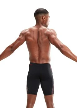 Speedo Tech Panel Jammer - Black/ Fed Red/ White